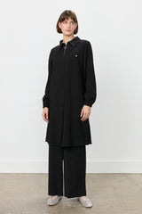 Modal Pantolon Tunik Takım - Siyah