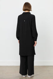 Modal Pantolon Tunik Takım - Siyah