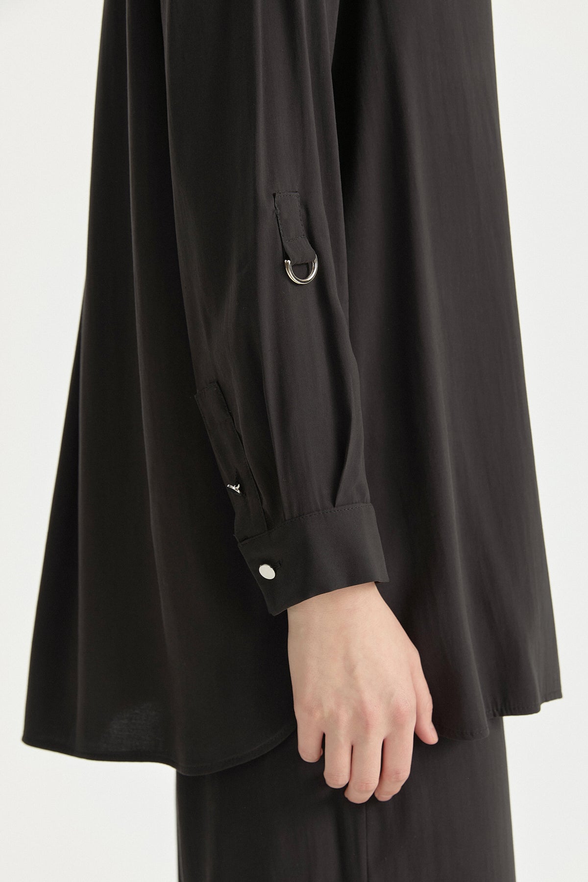 Modal Pantolon Tunik Takım - Siyah