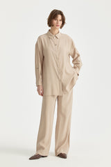 Modal Trousers Tunic Set - Mink