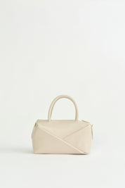 Modern Formlu Satchel Çanta - Bej