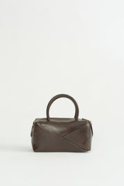 Modern Formlu Satchel Çanta - Kahve