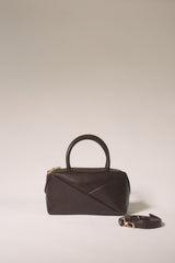 Modern Formlu Satchel Çanta - Kahve