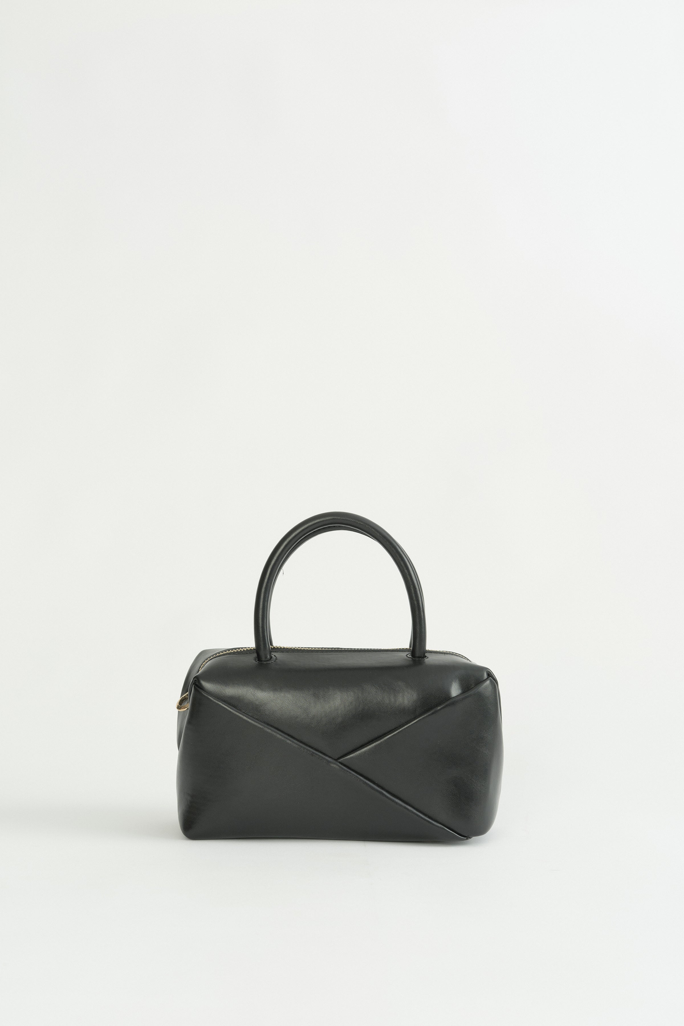 Modern Formlu Satchel Çanta - Siyah