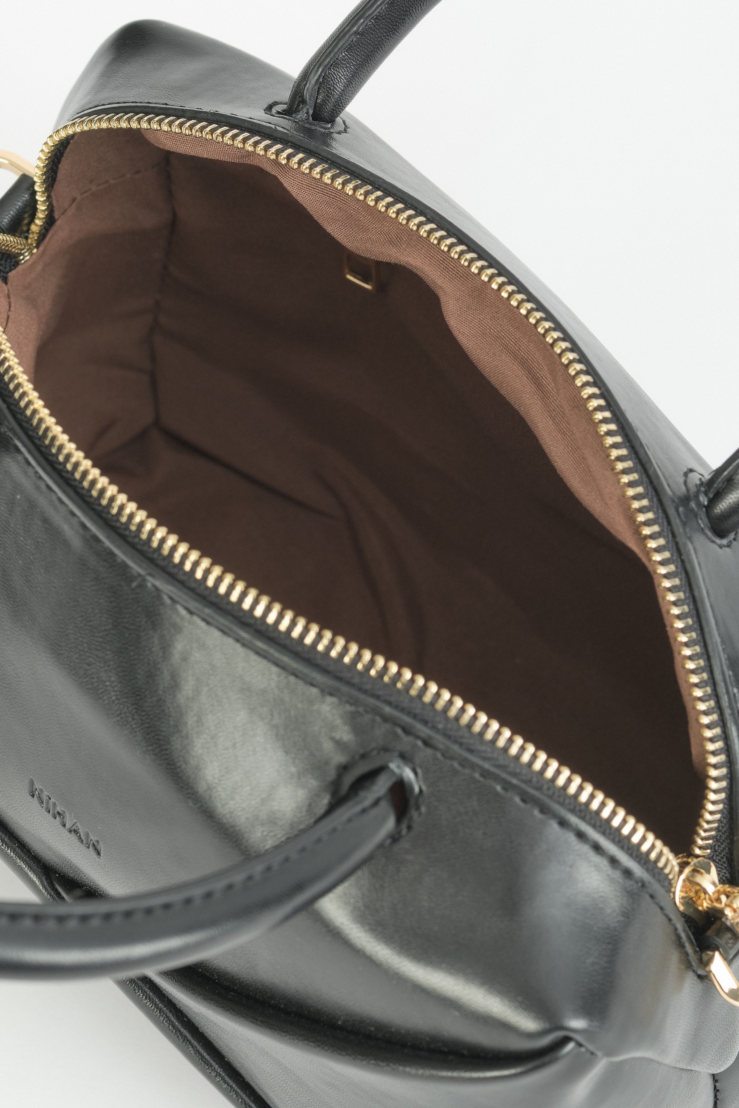 Modern Formlu Satchel Çanta - Siyah