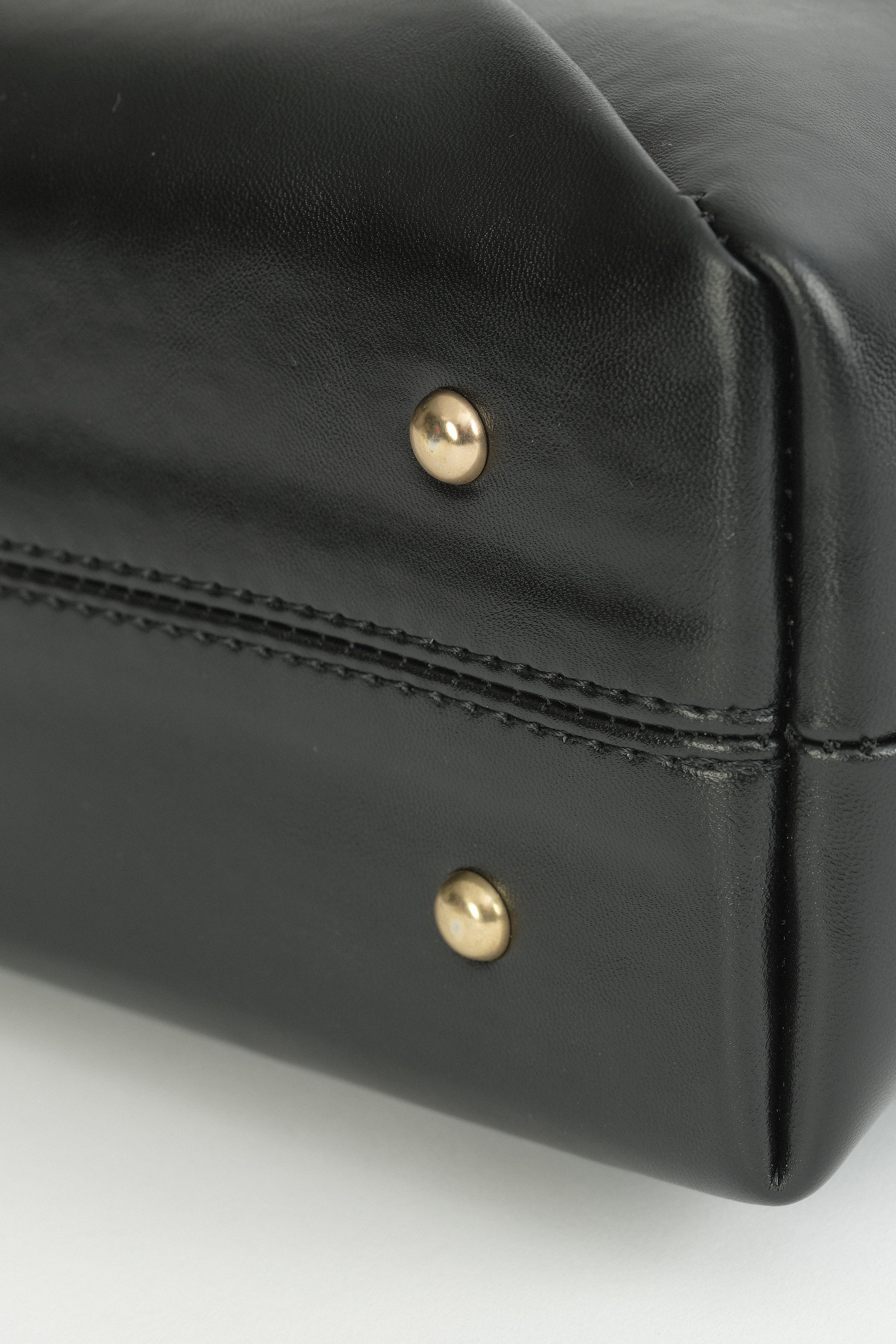 Modern Formlu Satchel Çanta - Siyah