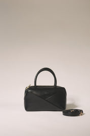 Modern Formlu Satchel Çanta - Siyah