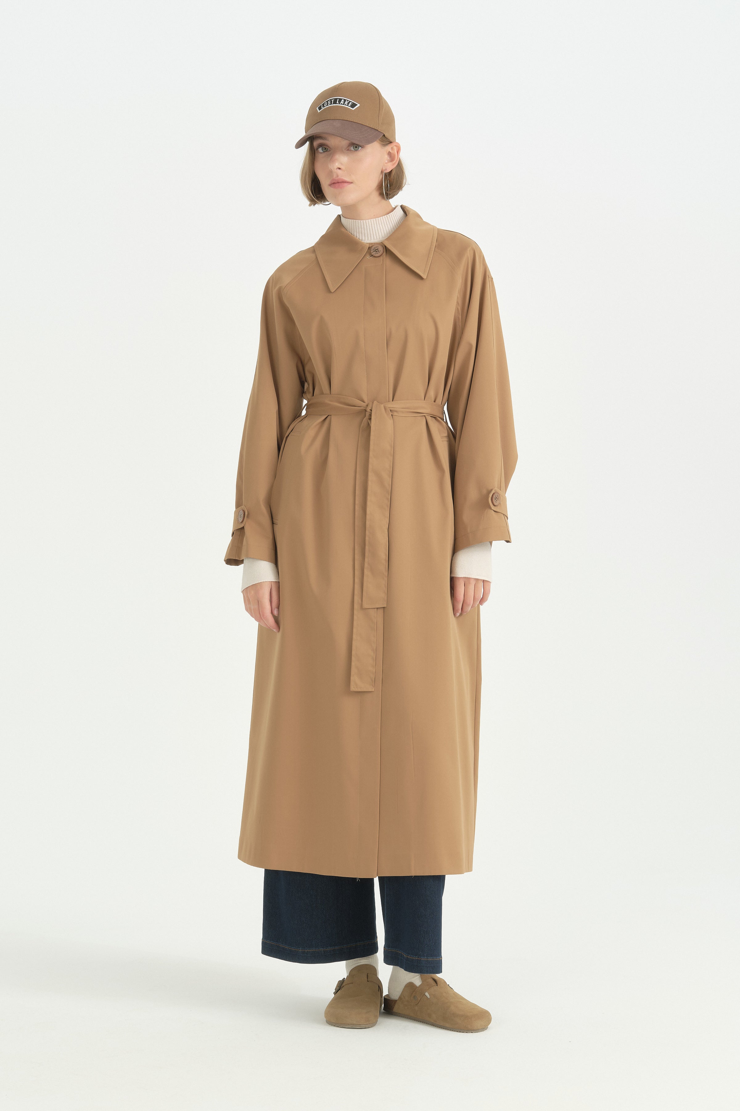 Mono Kapama Oversize Trençkot - Camel