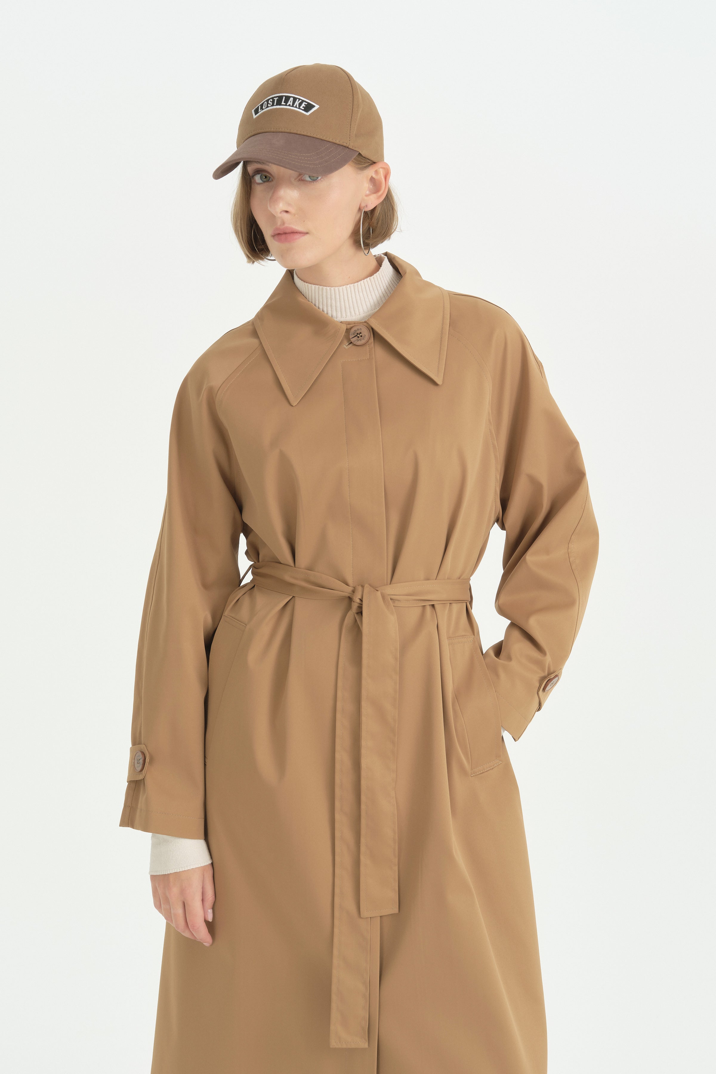 Mono Kapama Oversize Trençkot - Camel