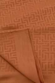 Monogram Desen Şal - Kiremit