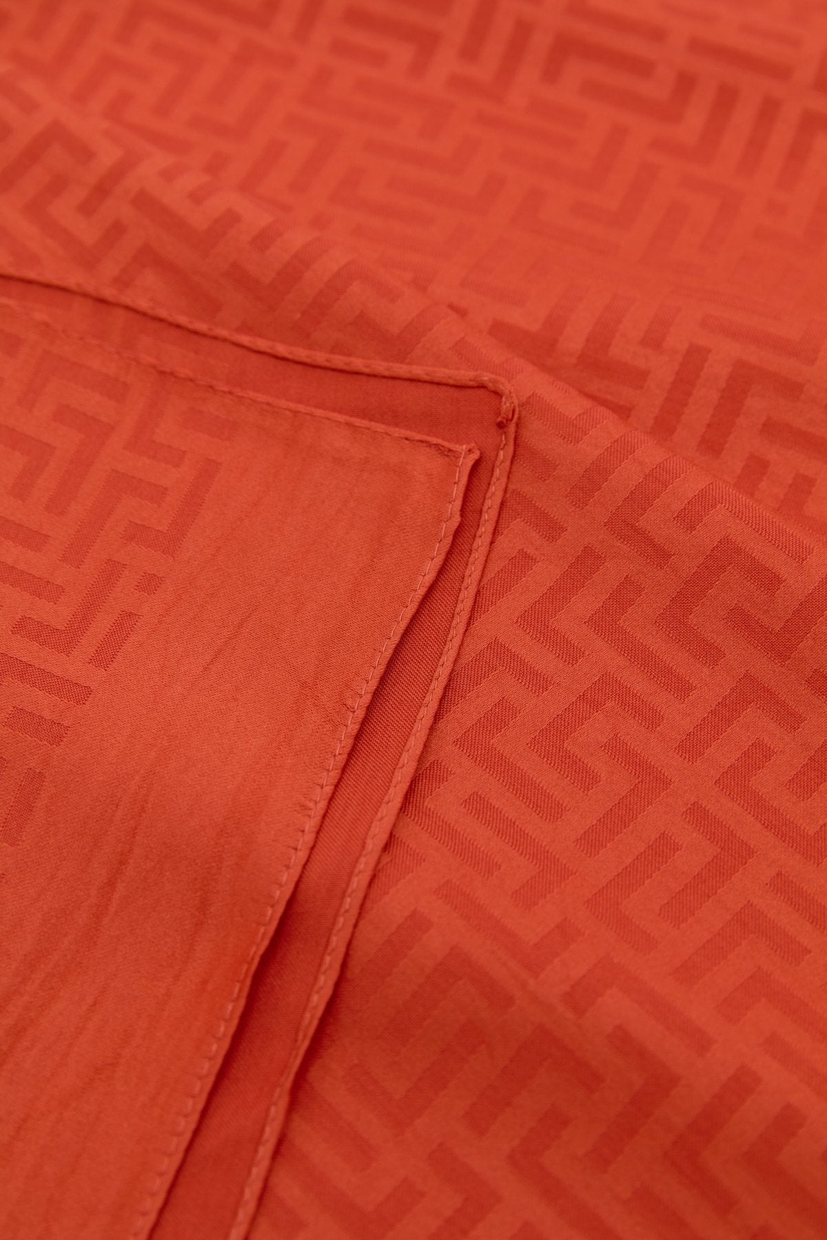 Monogram Pattern Scarf - Tan