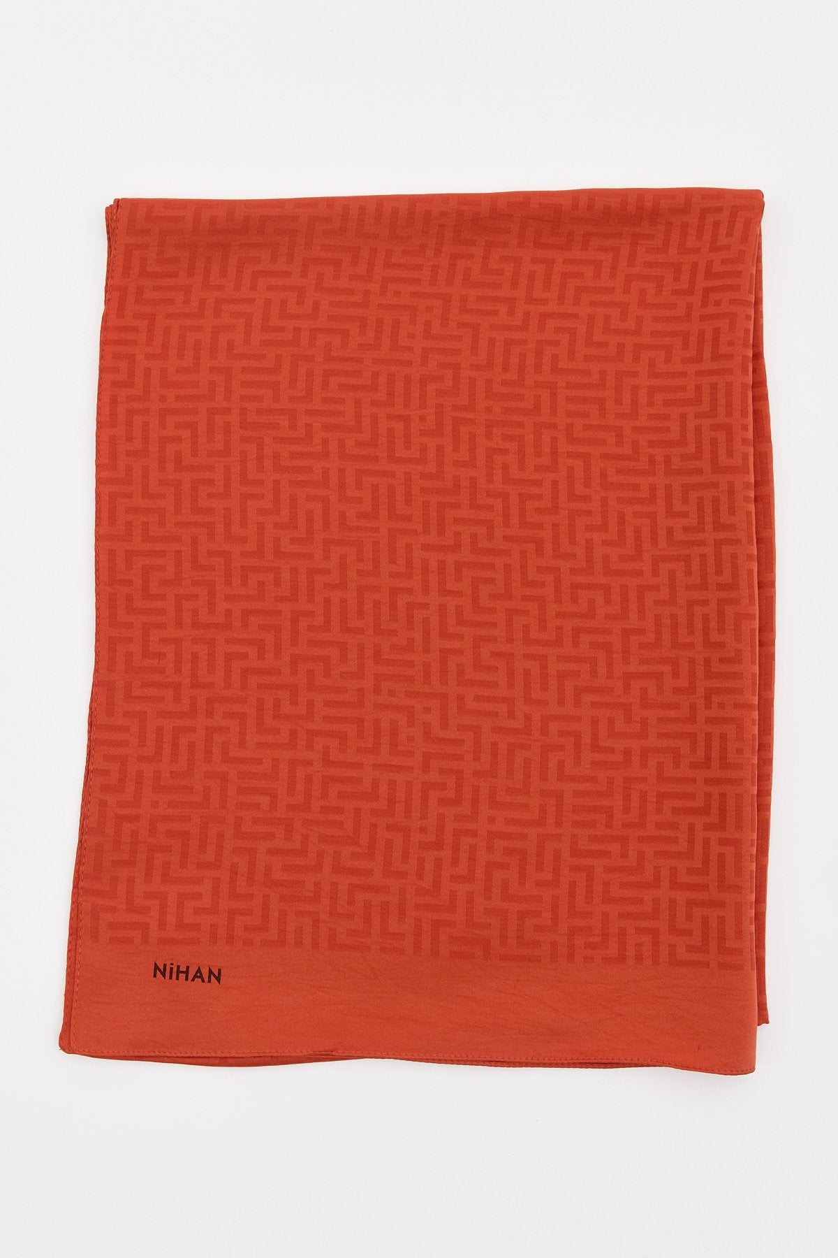 Monogram Pattern Scarf - Tan