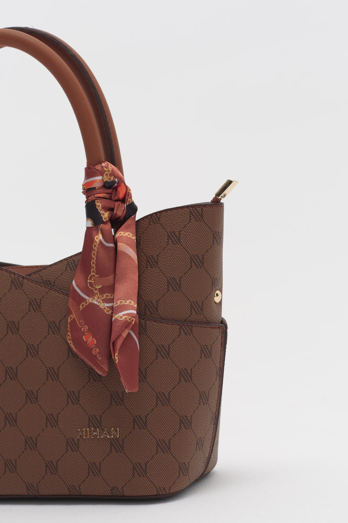 Monogram Handbag - Tan