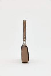 Monogram Flap Shoulder Bag - Beige
