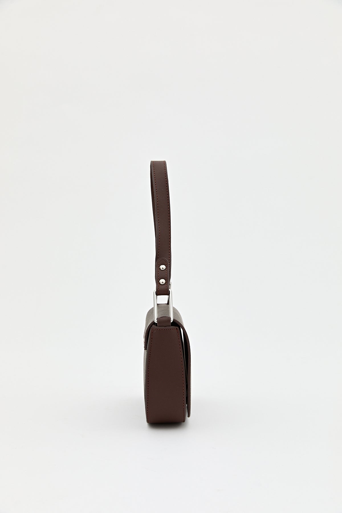 Monogram Flap Shoulder Bag - Coffee
