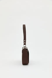 Monogram Flap Shoulder Bag - Coffee