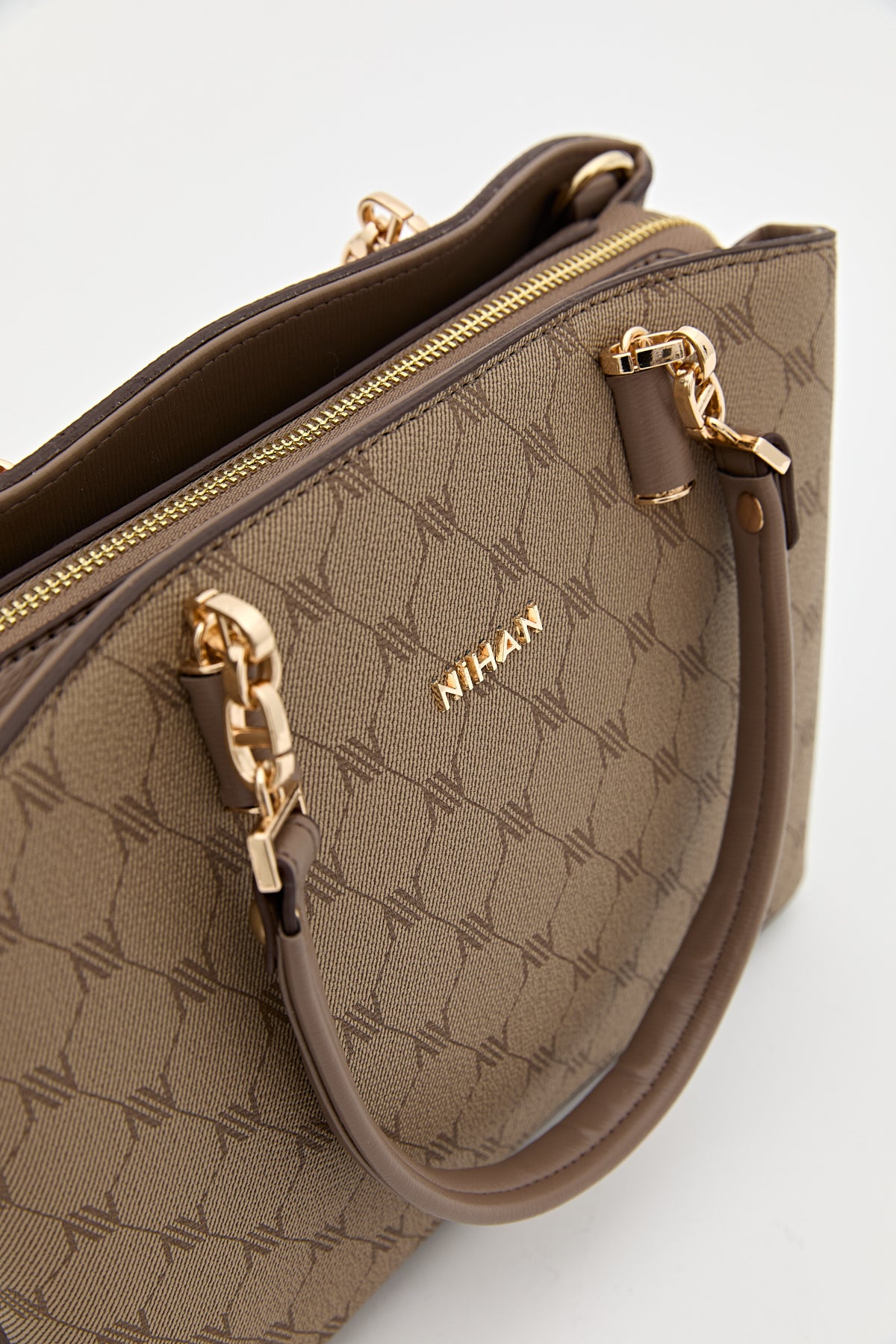 Monogram Shopper Çanta - Bej