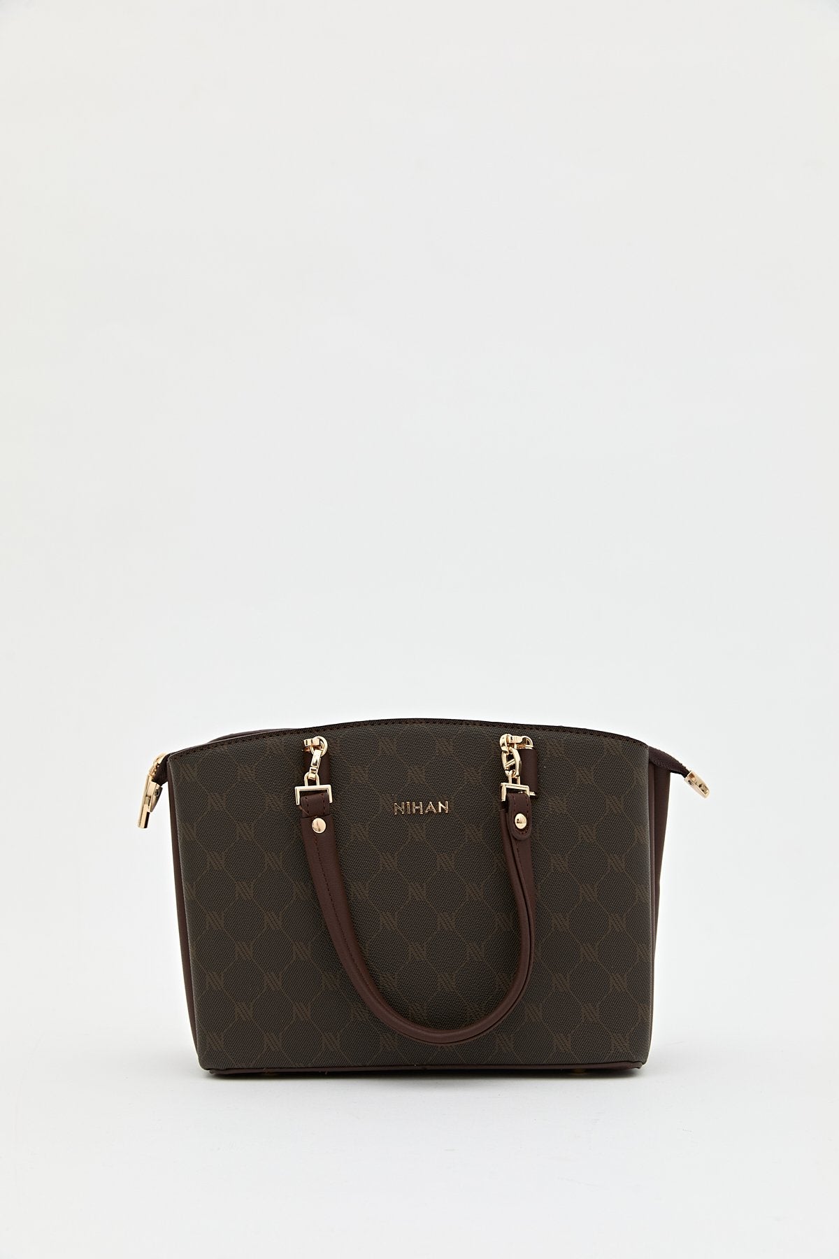 Monogram Shopper Çanta - Kahve