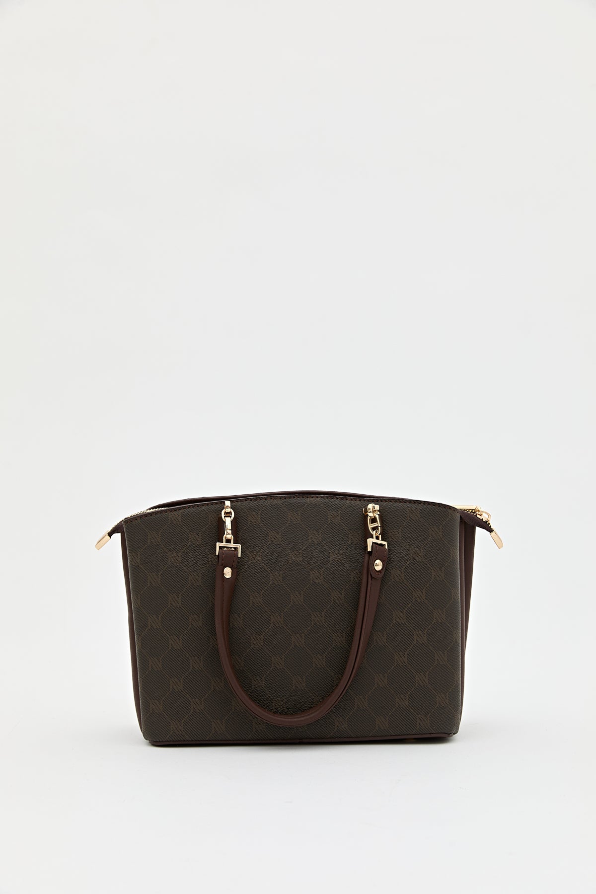 Monogram Shopper Çanta - Kahve