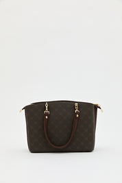 Monogram Shopper Çanta - Kahve