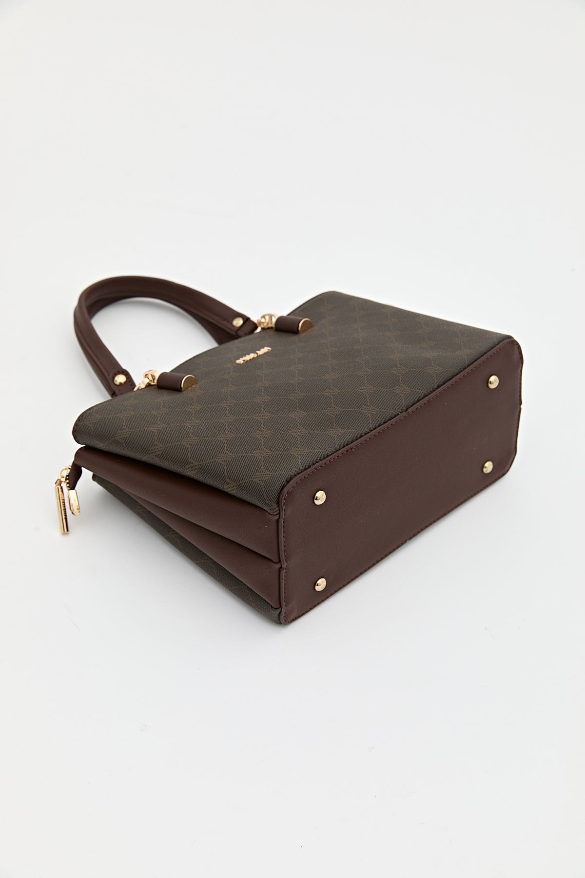 Monogram Shopper Çanta - Kahve