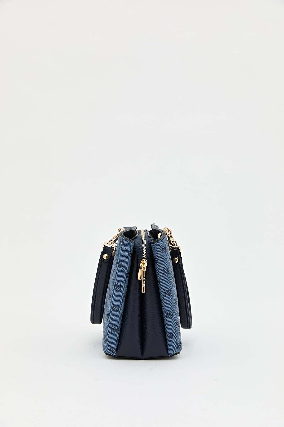 Monogram Shopper Çanta - Lacivert