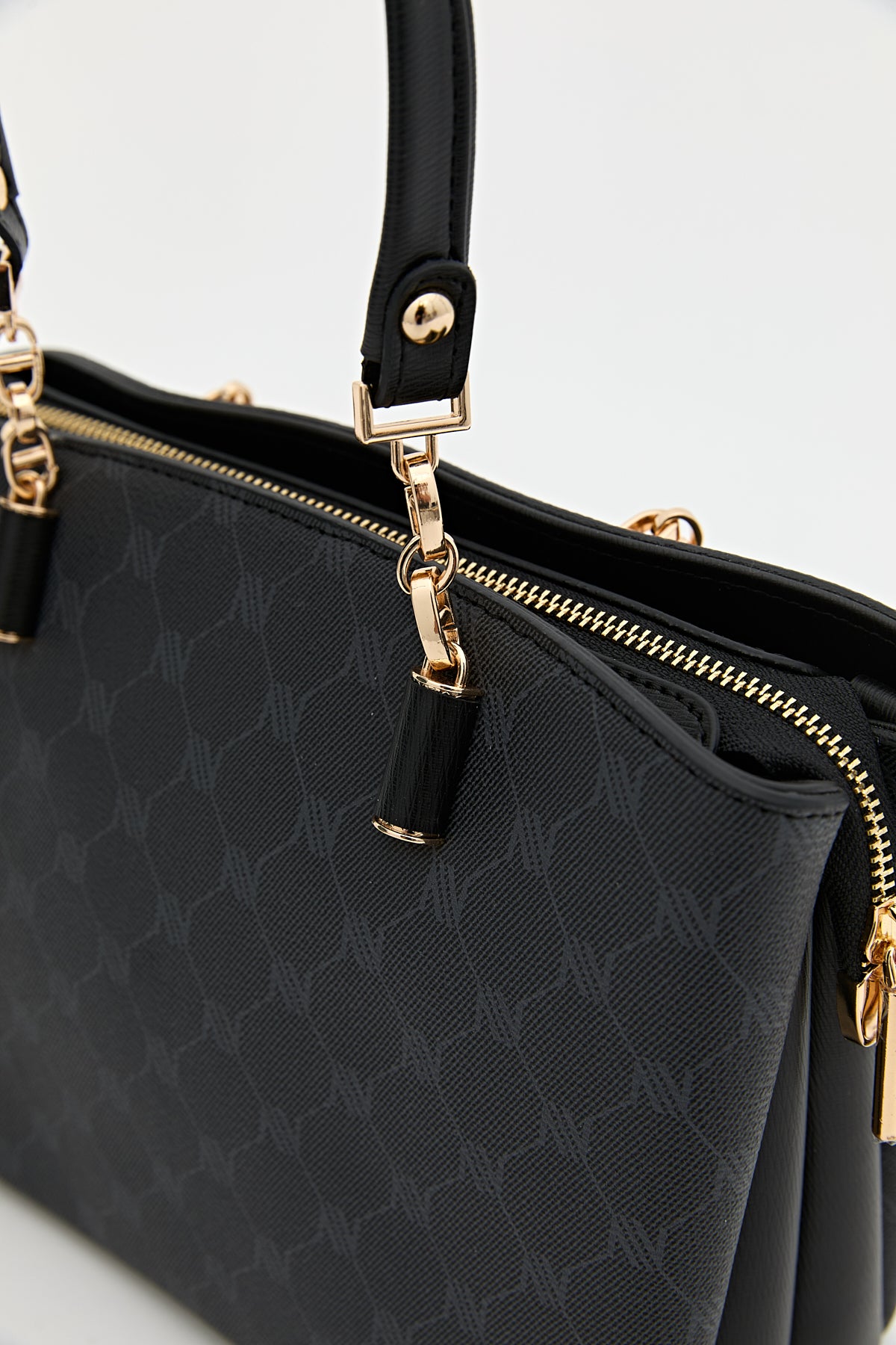 Monogram Shopper Bag - Black