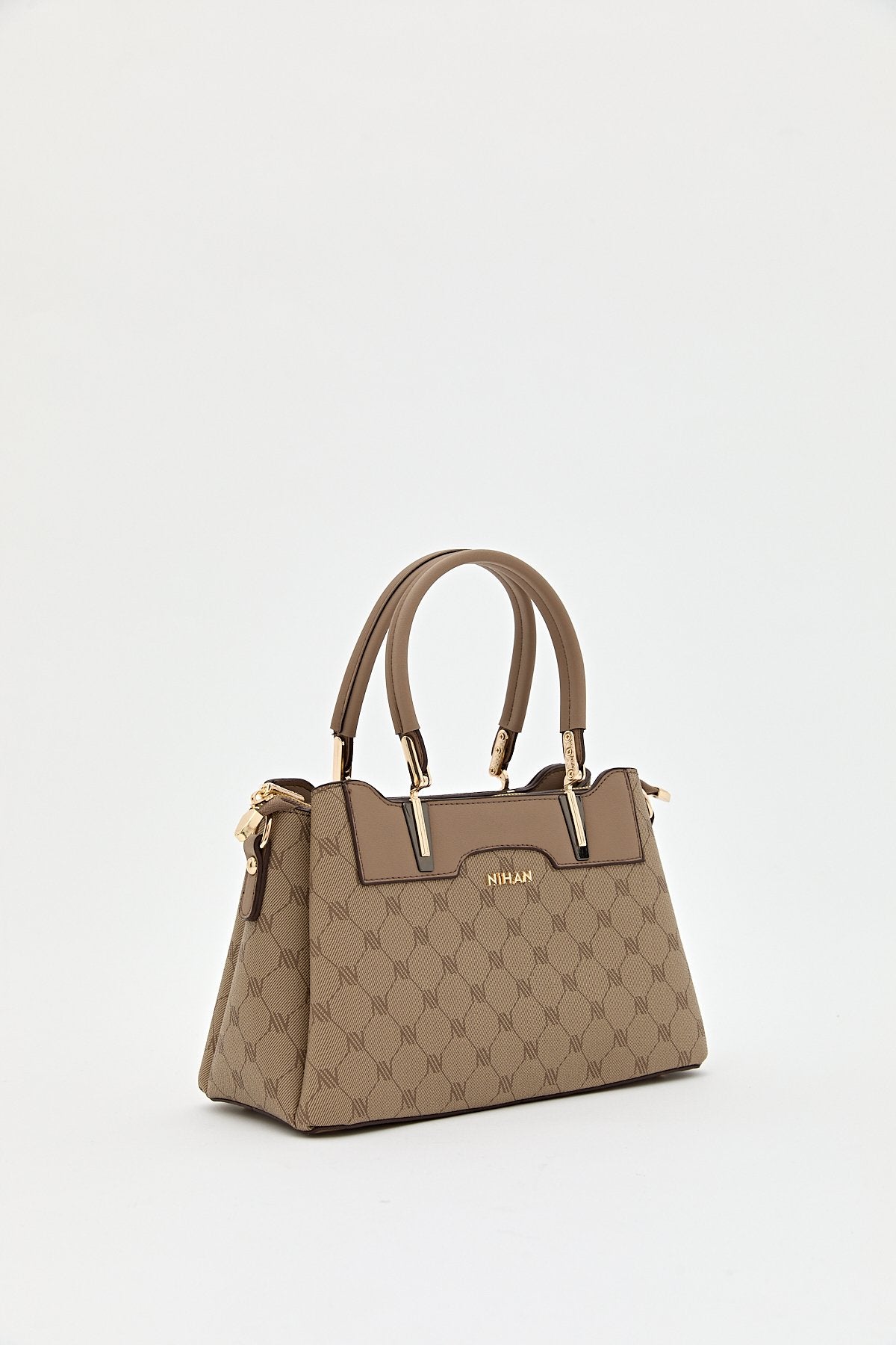 Monogram Tote Çanta - Bej
