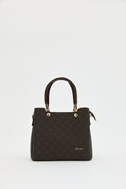 Monogram Tote Çanta - Kahve