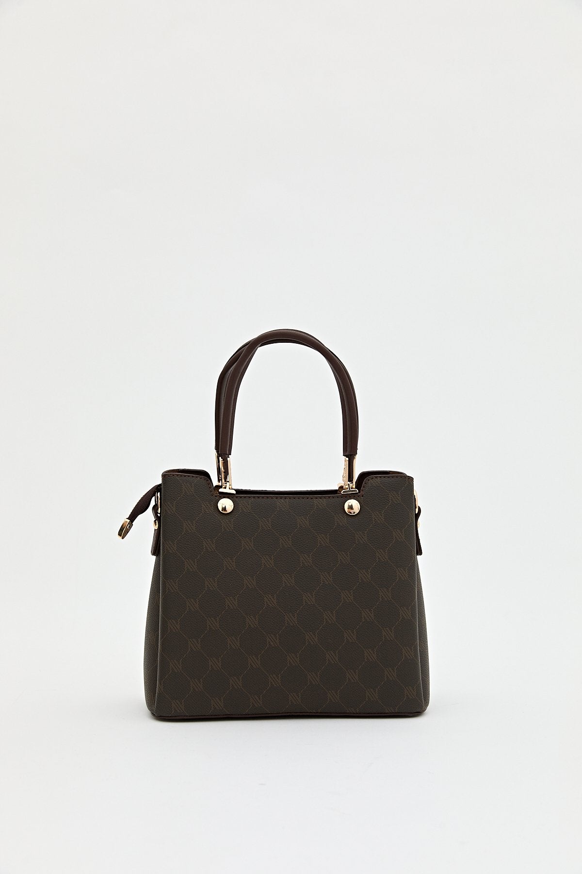 Monogram Tote Çanta - Kahve