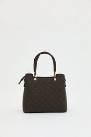 Monogram Tote Çanta - Kahve