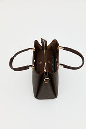 Monogram Tote Çanta - Kahve