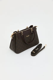 Monogram Tote Çanta - Kahve