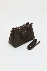 Monogram Tote Çanta - Kahve