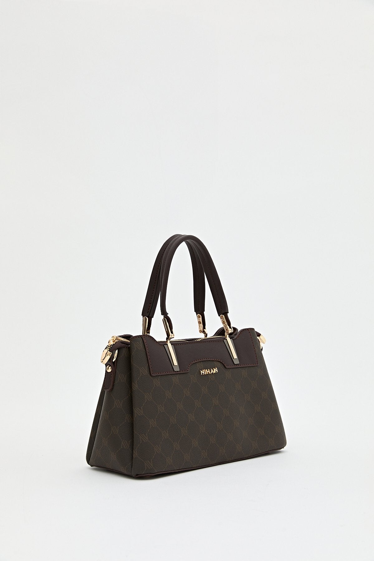 Monogram Tote Çanta - Kahve