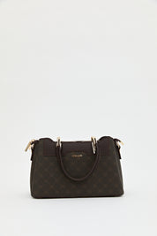 Monogram Tote Çanta - Kahve