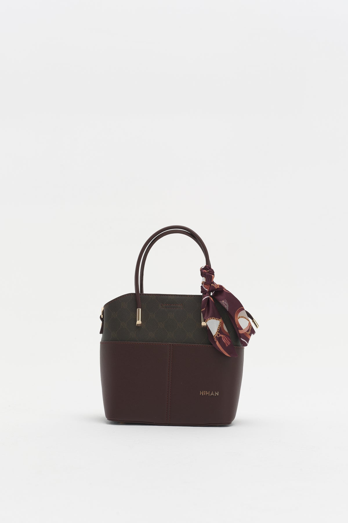 Monogram Tote Çanta - Kahve