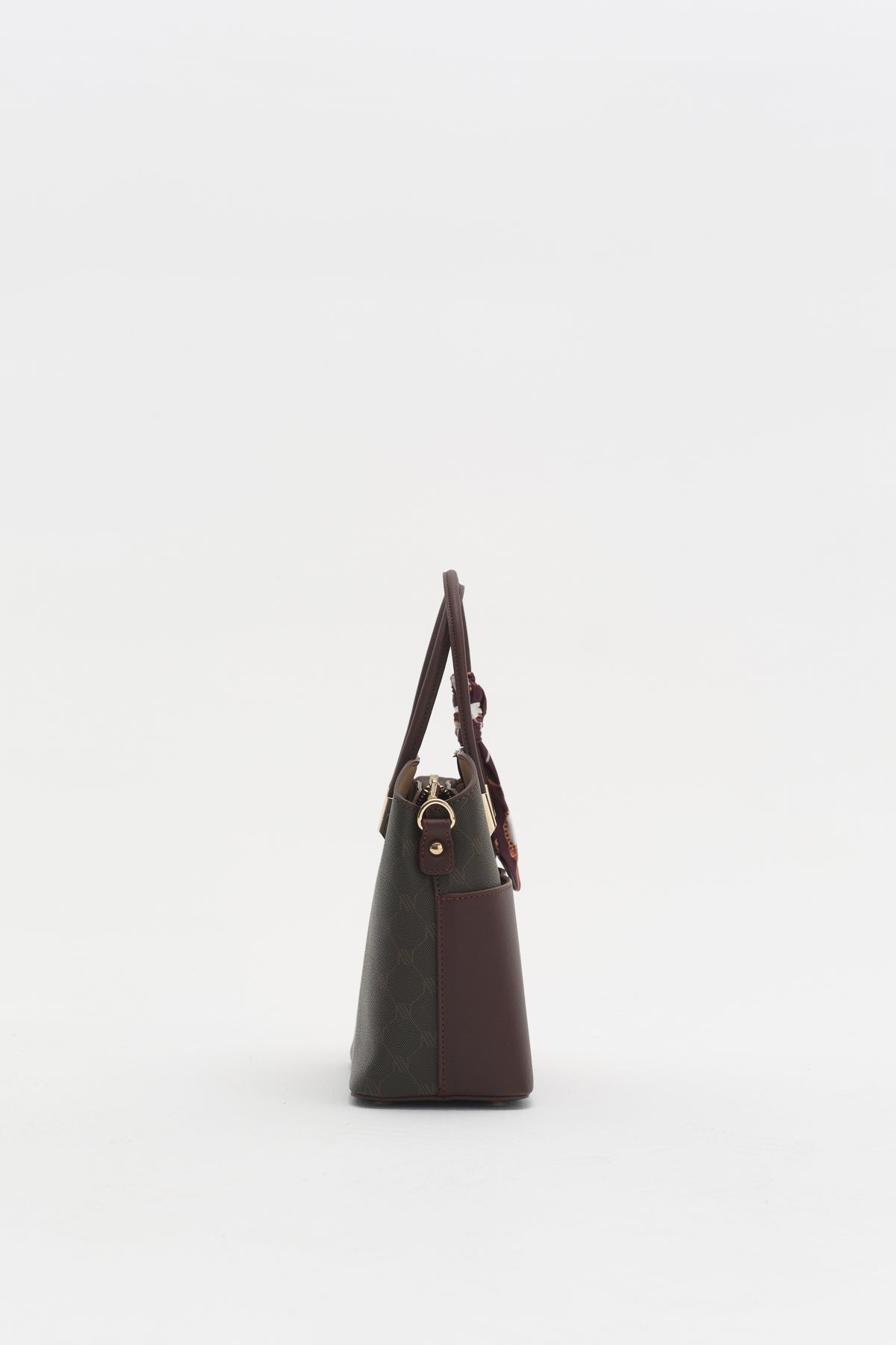 Monogram Tote Çanta - Kahve