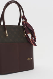 Monogram Tote Çanta - Kahve