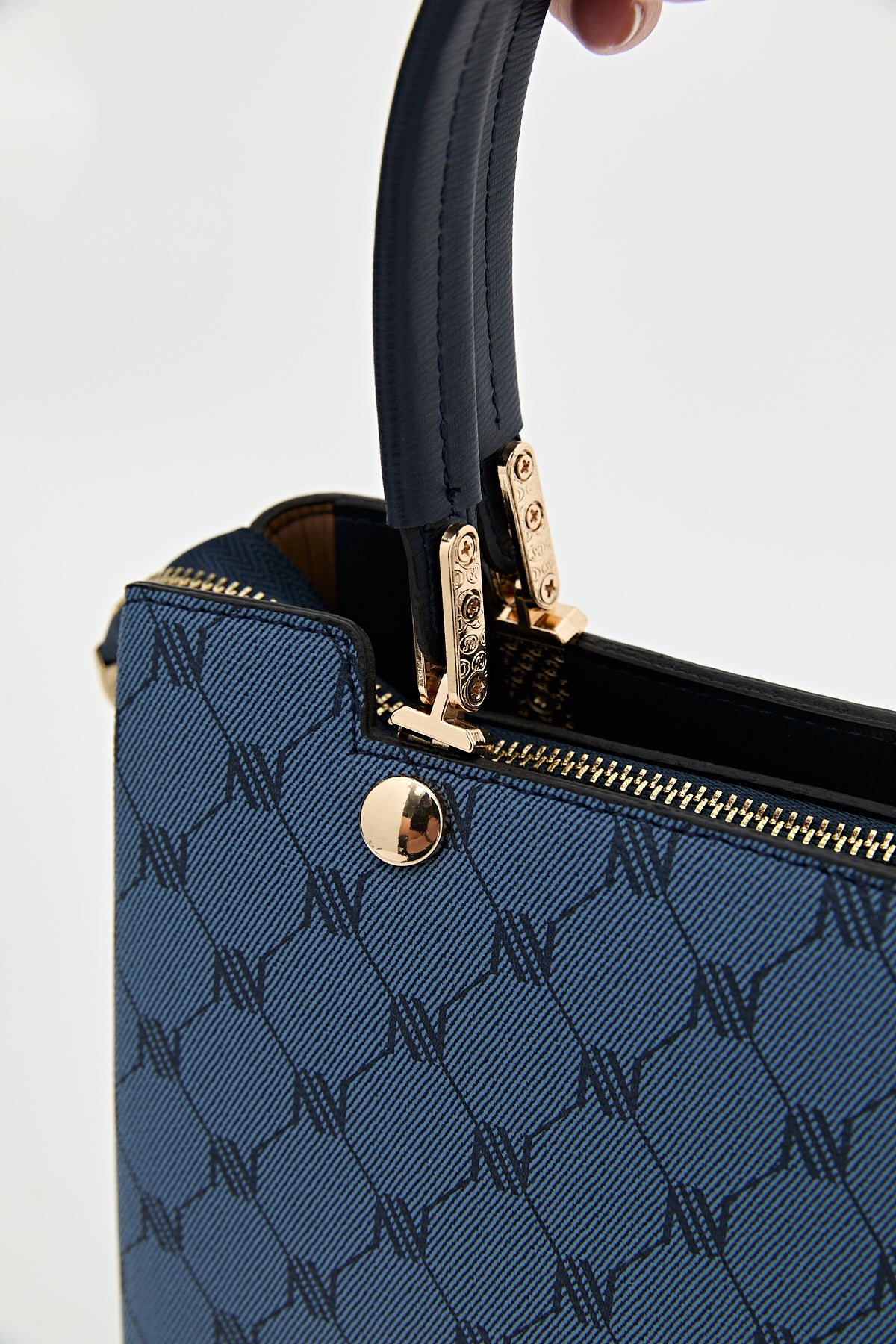 Monogram Tote Çanta - Lacivert