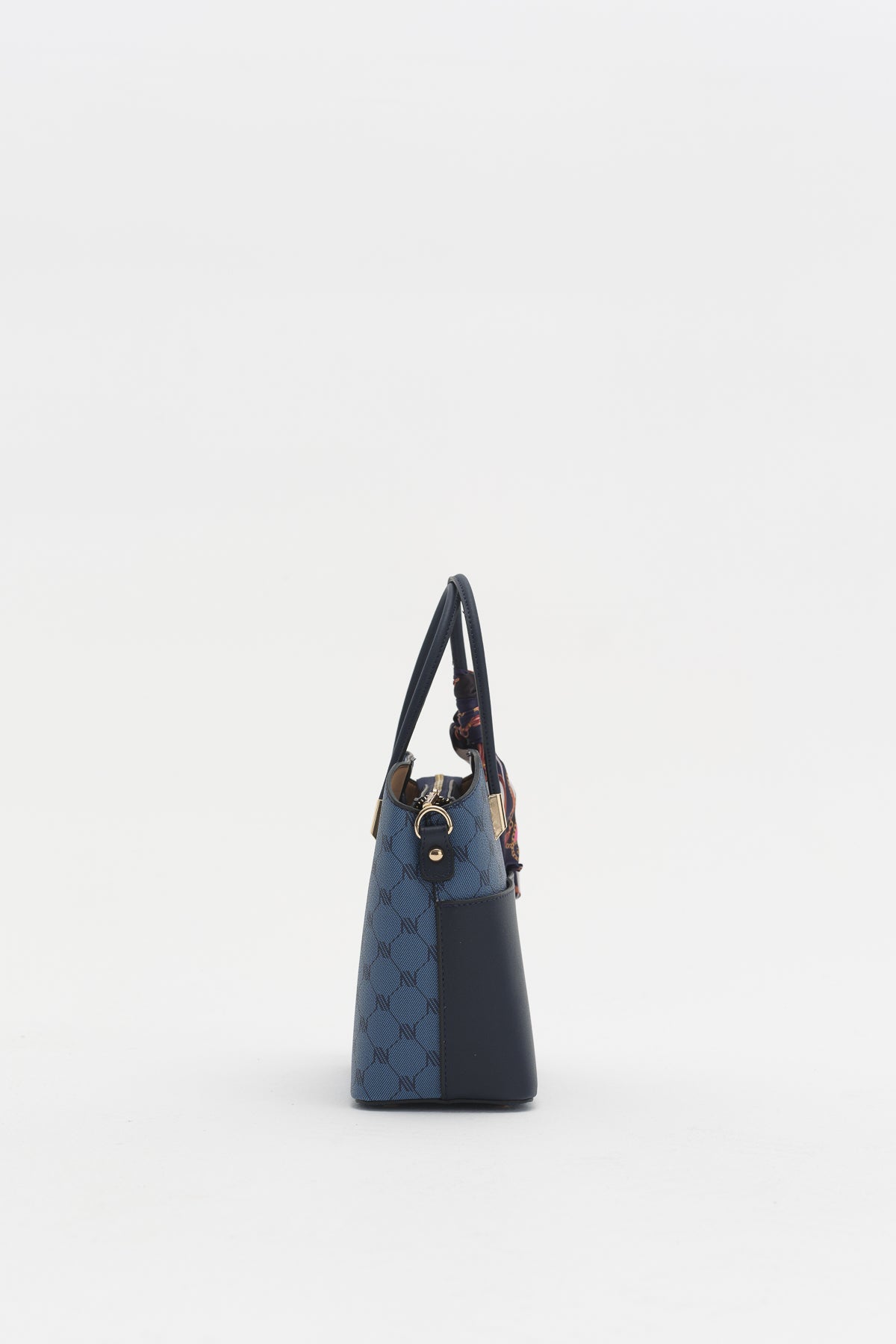 Monogram Tote Bag - Navy Blue