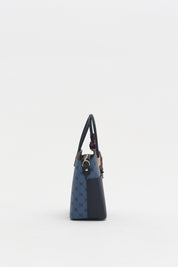 Monogram Tote Bag - Navy Blue