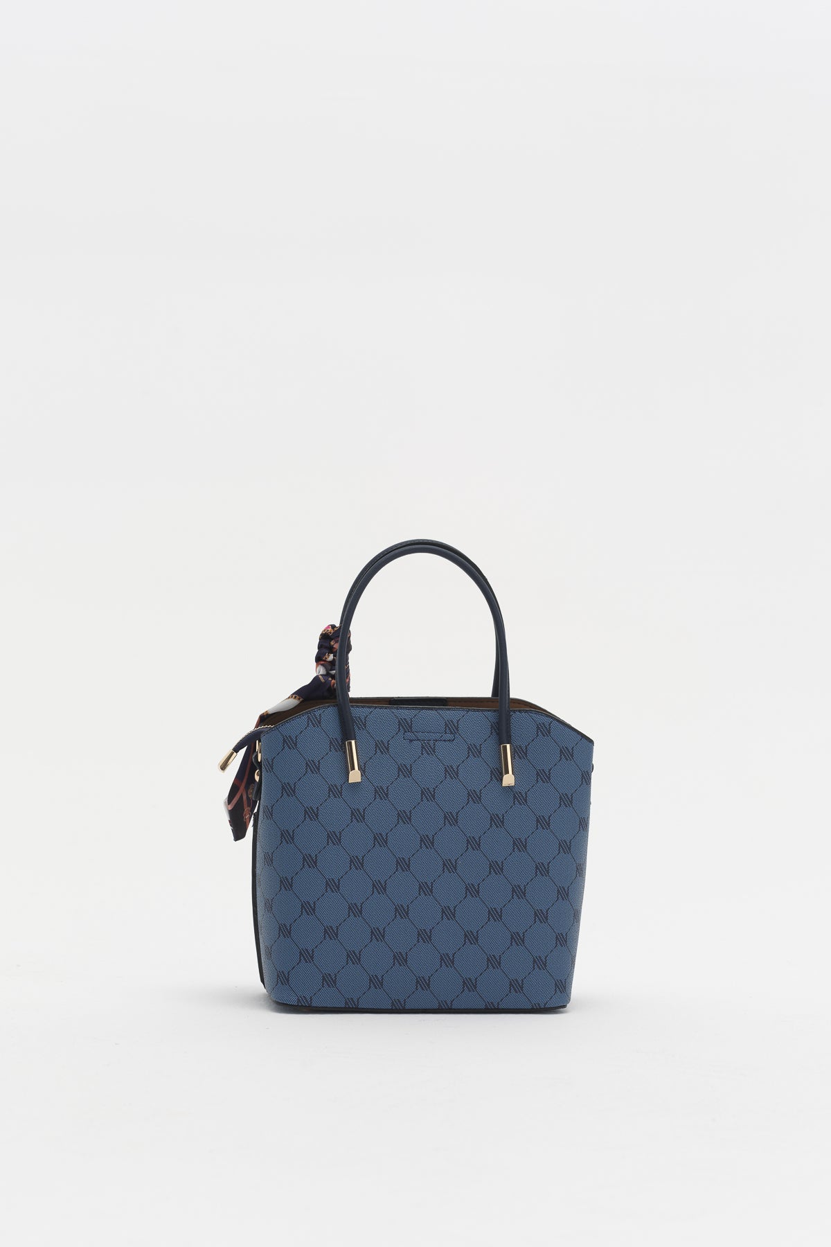 Monogram Tote Bag - Navy Blue