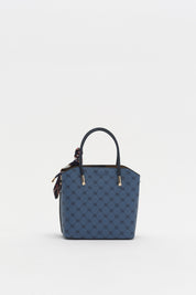 Monogram Tote Bag - Navy Blue