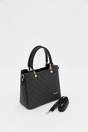 Monogram Tote Çanta - Siyah