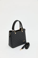 Monogram Tote Bag - Black