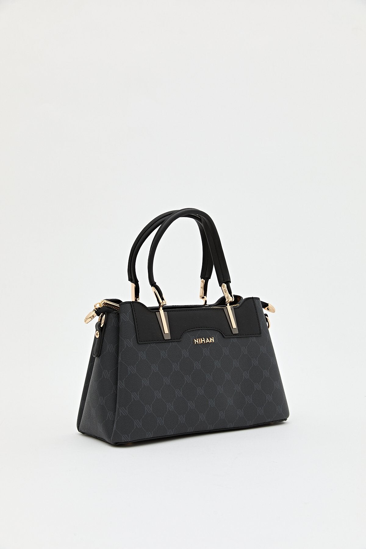 Monogram Tote Çanta - Siyah