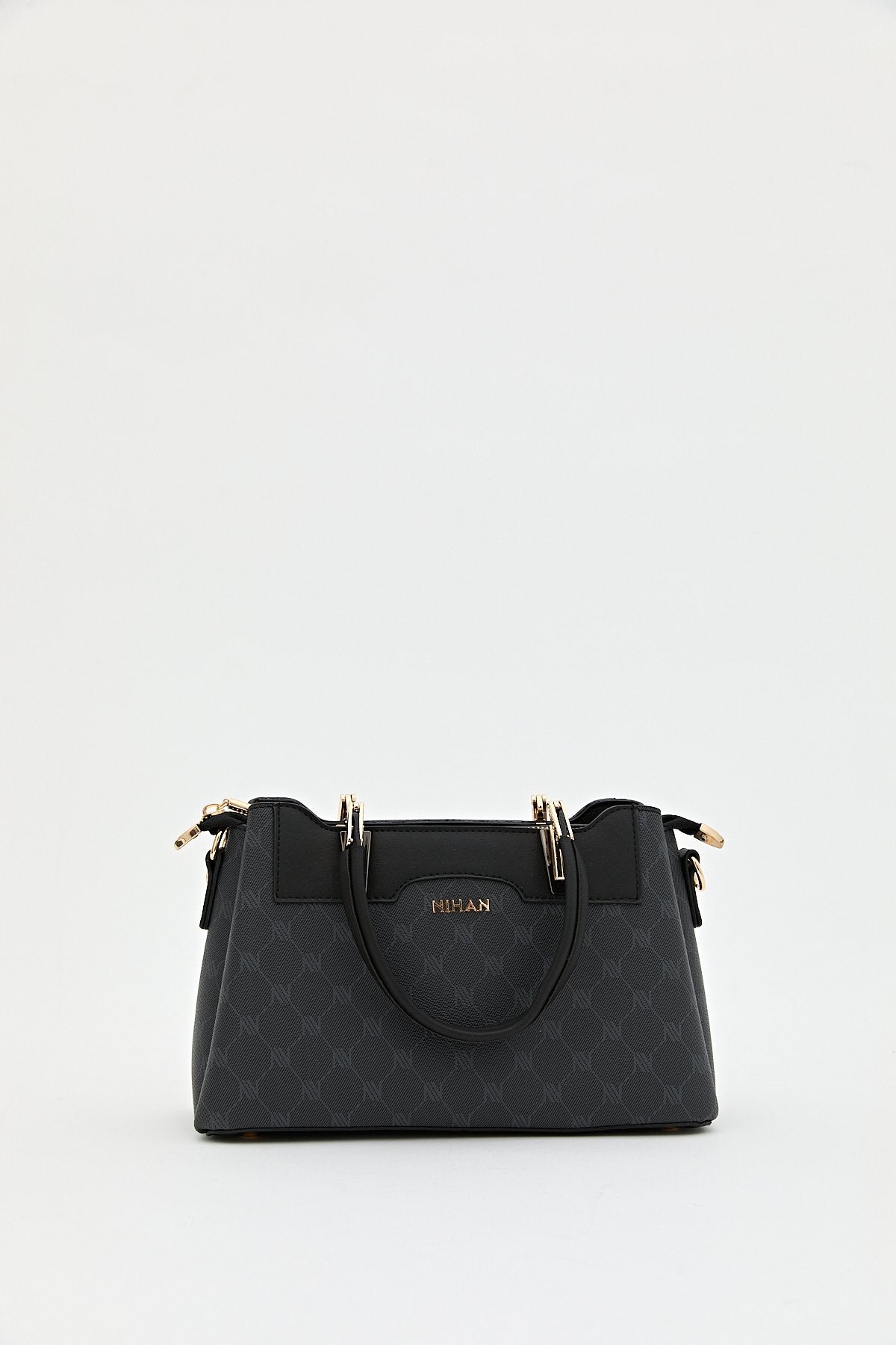 Monogram Tote Çanta - Siyah
