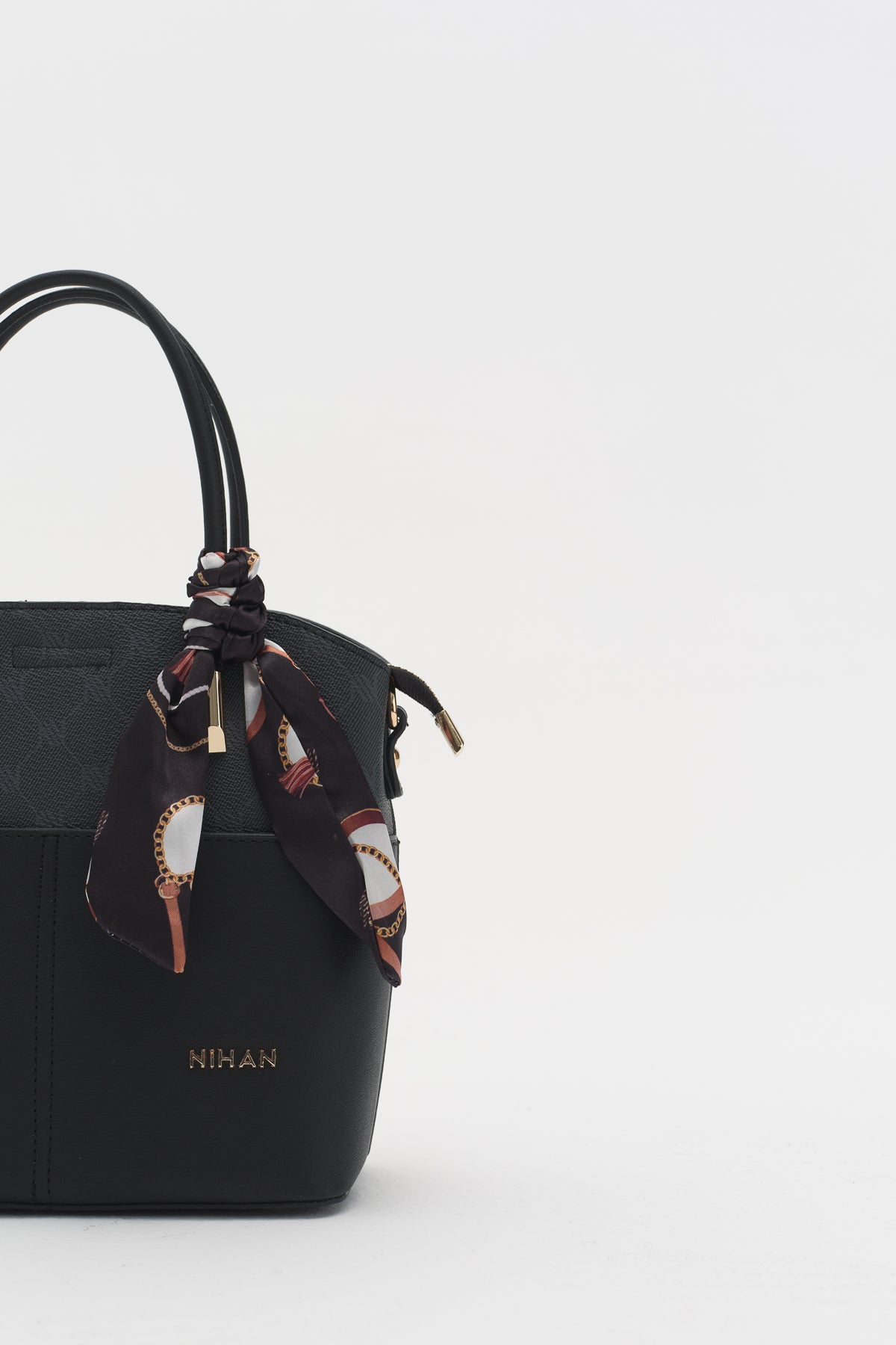 Monogram Tote Bag - Black