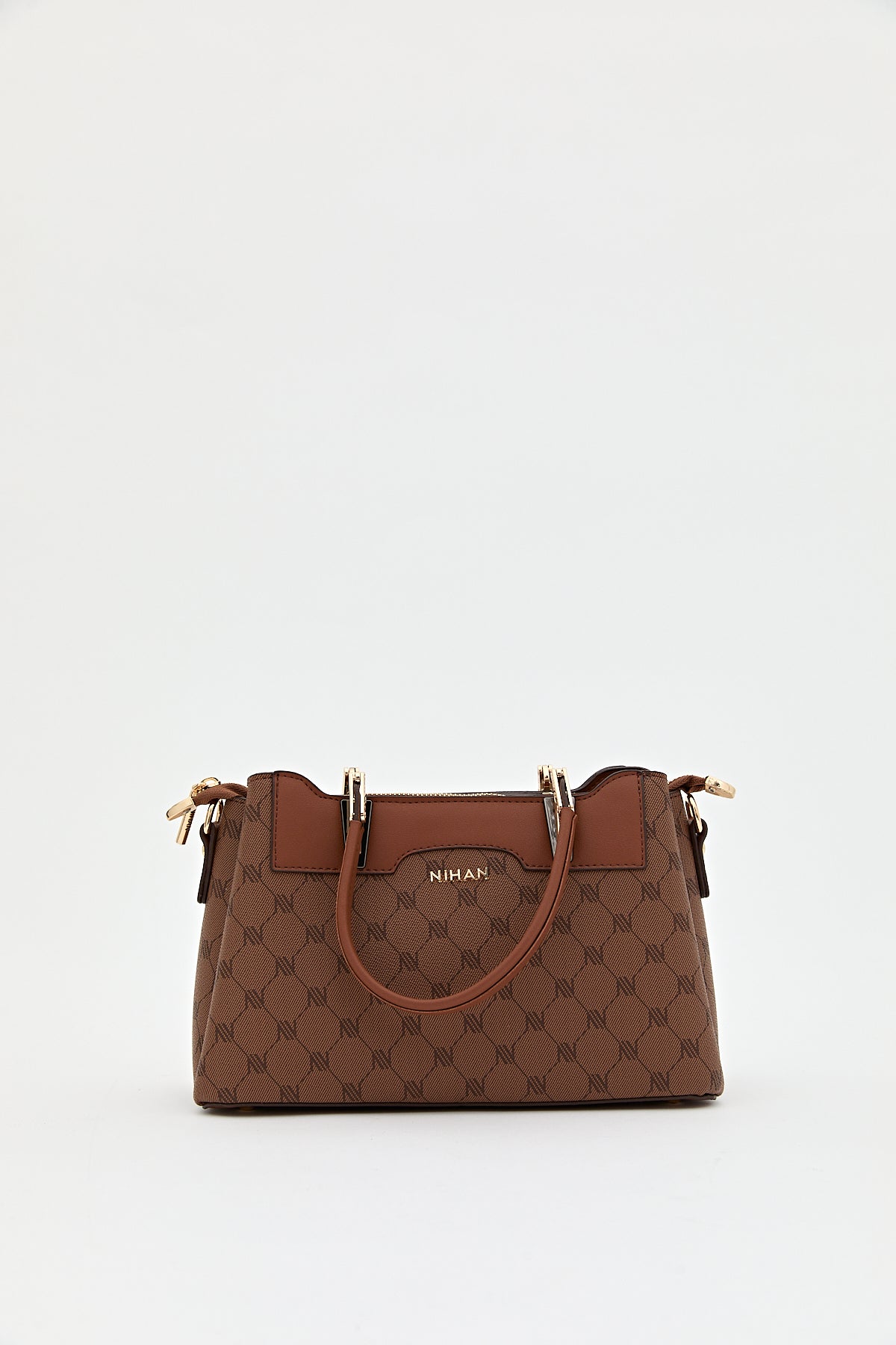 Monogram Tote Çanta - Taba